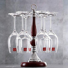 MHBGX Cremagliera da Vino, Pratico Bicchiere Di Bicchiere Di Vino in Legno Massello Appeso Sottosopra Goblet Rosso Vino Porta Tazza Di Vino Domestico Decorazione Del Vino Creativo Decorazione 260 X 1
