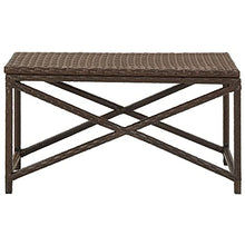 vidaXL Panchina da Giardino Panca da Esterni Sedile per Cortile Seduta Arredo da Giardino Mobili da Esterni 120 cm in Polyrattan Marrone