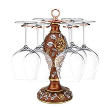 LXH-SH Cremagliera del Vino Rack Wine Glass Resina Nana, stemwares Bagagli Gancio Free Standing Calici Stand Contiene 6 Coppe 28x28x37.5cm scaffali Vino contatore