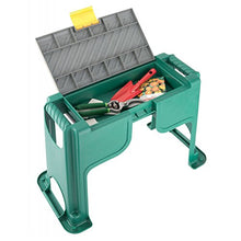 GFYWZ Seggiolino da Giardino per Sedersi All'aperto per Giardinaggio E Fai da Te Imbottitura Imbottita Multiuso per Ginocchio con Cassetta Portautensili, Verde
