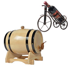 HWhome Decorazione di Mobili di Fascia Alta Barilotto di Legno di Botte di Rovere, Botte Legno for Whisky Tequila Rum Beer Wine, for Birra o conservare la Birra, Vino Bianco, Brandy