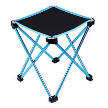 PPBB Sgabello Pieghevole Blu da Esterno Portatile Mazza Ultraleggero in Lega di Alluminio Sgabello Piccolo Sedia da Pesca Peso 300 Grammi Portata 280 kg