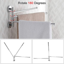 Portasciugamani a parete per bagno inclinabile Scaffale portasciugamani girevole (3 bracci)