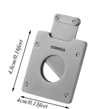 Cxjff Cigar Cutter, Portatile Tasca dell'Acciaio Inossidabile ghigliottina Cutter Tasca dell'Acciaio Inossidabile Strumento di Sigaro con Scatola Regalo Invia Tuo Padre E Fidanzato Il Migliore Regalo