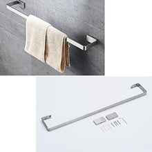 aipipl Portasciugamani - Bagno Portasciugamani in Acciaio Inossidabile Barra Singola Bagno Solido Asta sospesa Toilette Bagno Portasciugamani Perforato