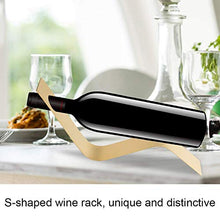 HERCHR Porta Bottiglie di Vino Porta Bottiglie da Vino Portabottiglie per Vino Singolo Porta Bottiglia di Vino in Acciaio Inossidabile 35 x 5 x 14,5 cm