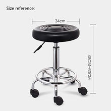 WGEMXC Sedia, Sedia da Ufficio a Casa, Sgabello Sgabello da Bar Sedia Elevatrice Sedia da Pranzo Girevole Puleia Sedia con Sedili Casual,Bianca,H48-63 cm