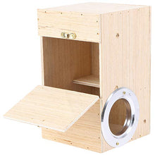 STOBOK Di Legno Nido di Uccello 1Pc Cockatiel Incastramento Box Creativo Casa di Uccelli Uccello Casa per La Gabbia di Uccello Vivaio Casella di Allevamento| 20X12x12cm