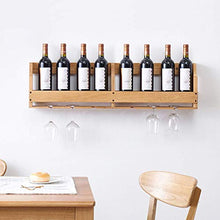 ZLJ Scaffale a Muro Scaffale per Vino in Rovere Bianco Appeso a Parete Scaffale per Vino Semplice Moderno Scaffale per spezie Scaffale per spezie in Legno massello (Dimensioni: 90 cm)