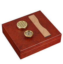 DPLQX sigari armadi Humidor per sigari, sigari armadi Humidor per sigari Piccole Dimensioni Viaggio humidor per sigari ammezzati Facile da Portare in Giro,Brown_240x215x63mm/9x8x2in