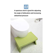 JSJE Sgabello da Bagno in plastica Bagno, Altezza 17 cm, Altezza Larga Superficie Sgabello, Sgabello, poggiapiedi, Piede, Step Sgabello, sgattaggio, Pedale, Sgabello, sga Green