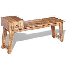 vidaXL Panchina Panca da Giardino Esterno con Cassetto Legno 120x36x60 cm