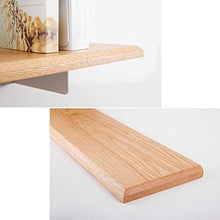 Semplicità Elegante Scaffale a Muro Scaffale Galleggiante Scaffali in Legno Massello in Legno Deposito Cucina Camera da Letto Soggiorno, 4 Tipi, 3 Dimensioni Disponibili, HJJ, Rovere Bianco,