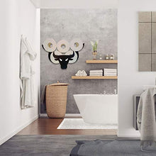 Porta rotolo di carta igienica a forma di animale, in metallo da parete, fino a 5 rotoli di carta, design decorativo con gufo di pecora, decorazione per interni e bagno