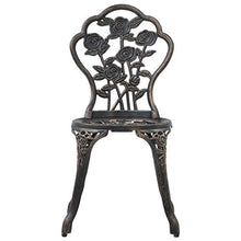 vidaXL 2X Sedie da Bistrot Eleganti Classiche Rustiche Robuste Sedili Giardino Esterni Stabili in Alluminio Pressofuso Bronzo Gambe in Ghisa