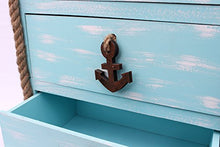 DanDiBo Comò Barca 412 Scaffale Bagno 117cm Shabby Armadio Armadio da Bagno Mobile da Bagno Scaffale (Blu)