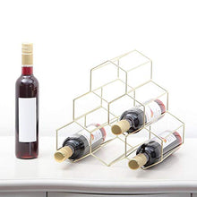 Semplice Moderno Vino Rack D'oro High-End Triangolare Ferro Wine Cabinet Creativo Vino Decorazione Vino Espositore