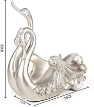 LIBOYUJU Cremagliera del Vino, cremagliera Decorazione Europea Swan Vino Creativo, Decorazioni per la casa, Semplice armadietto del Vino Moderno, Soggiorno Paio Resina Regalo-White