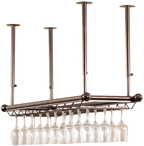 Cremagliera Del Vino Del Metallo Porta Bottiglie E Vetro Scaffale Per Vino- Portabottiglie Da Appendere, Portabottiglie Da Vino, Per Cucina Domestica E Decorazione Bar