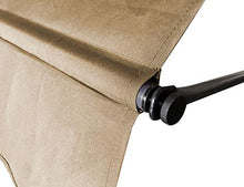QUICK STAR Tenda da sole per balcone, 250 x 130 cm, colore beige, altezza regolabile da 200 a 290 cm, per balconi, senza fori