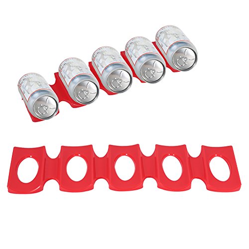 Tappetini per bottiglie di vino in silicone per birra, lattine per frigorifero antiscivolo, supporto per rack, per barbecue, cucina domestica, rosso