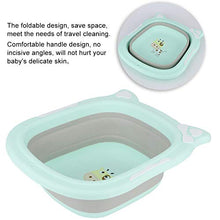 Lavabo per bagno, lavabo per piedi a forma di cartone animato, per neonati o lavaggio di verdure o frutta(green)