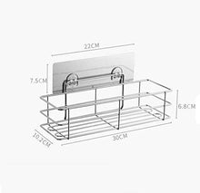 WMYATING Salvaspazio, sicuro, comodo e bello scaffale da bagno, organizer da cucina con supporto in acciaio inox per il bagno quotidiano