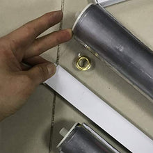 GDMING Schermata delle Partizioni- Tende A Rullo per Impieghi- Gravosi Tende da Esterno Impermeabili Antipioggia A Prova di Vento PVC Drappi con Gommino per Ponte/Gazebo/Cabana, 45 Dimensioni