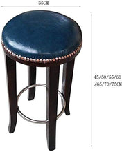 Sgabello da bar in legno massello in ferro battuto di fascia alta, sgabello da banco può diventare tiro moderno (colore : B, dimensioni: 75 cm)
