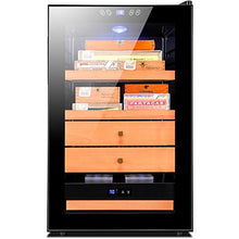 Costante Di Temperatura E Umidità Sigaro Armadi Legno Di Cedro Cigar Armadi Nude Nazionale Cigar Armadi Soggiorno Ufficio Cigar Armadi Cigar Box 4 Strati 70L ( Color : Black , Size : 45*52.5*72.5cm )