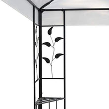 mewmewcat Gazebo 3x6 m Bianco,Gazebo da Giardino, Robusto Gazebo Pieghevole