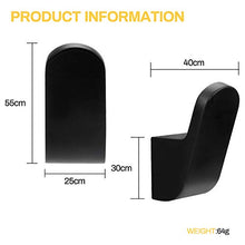 Bestcool 2 pezzi ganci per asciugamani, ganci per accappatoio per bagno Ganci per asciugamani da bagno in alluminio per bagno, cucina, camera da letto, hotel, nero (viti e ancoraggi inclusi)