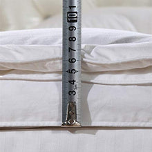 Coprimaterasso in piuma d'oca bianca, 10 cm di profondità, extra spesso, 100% cotone e tessuto a prova di piume, lavabile a casa, B, 1,8 x 2,0 m