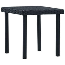 Festnight Tavolino da tè per Esterni Nero 40x40x40 cm in Polyrattan