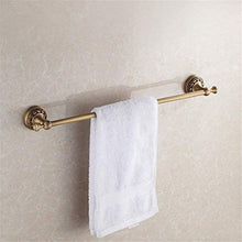 JKCKHA Northern Europe. cremagliera Mensole for Bagno Scaffale Rack Appendiabiti Una Lunghezza Singola Barra dell'asta cremagliera di Rame Bagno Ciondolo Appeso Hardware 61CM