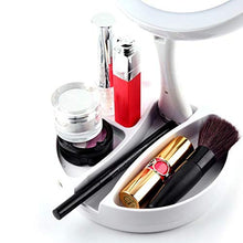 ZXFMT Specchio ingranditore Pieghevole a LED Illuminato a 360 Gradi Specchio ingranditore 10X con luci Specchio Pieghevole Illuminato a Specchio per Trucco cosmetico