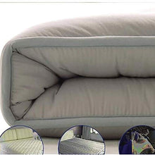 Huan Giapponese Piano Materasso futon, Pieghevole Mat Addensare Matt, Soft Camera Studente Copertura Materasso di Sonno shikibuton-Pieno Grigio (Size : 150×200cm)