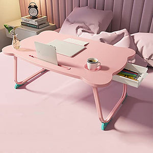 Tavoli da picnic Tavolo pieghevole, portatile Pieghevole per laptop Stand Supporto tavolo da studio Scrivania in legno Pieghevole da tavolo Pieghevole da letto per letto Sofa Tavolino da porzione del