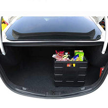 LIUJIE Carrello Utility con Carrello Pieghevole a Due Ruote con Scatola di immagazzinaggio del Tronco del Carrello Auto Leggero e Portatile, con Sedile, Peso Leggero, Nero,Verde