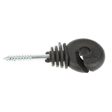 Isolatore ad Anello a Vite, 50 Pezzi/Set Isolatori ad Anello a Vite Neri Accessori per recinti elettrici per palo in Legno