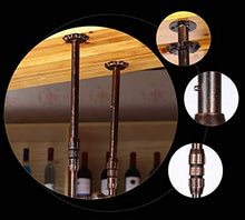 DJSMjbj Attaccatura del Supporto di Tazza del Vino Rosso Che appende Upside-Holder Giù di Vetro/Creativo Home Bar/Wine Rack attaccatura del Supporto di Vetro Ripiani Decke (Size : 80 * 30cm)