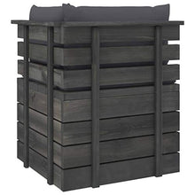 vidaXL Divano da Giardino 4 Posti su Pallet con Cuscini Massello Pino