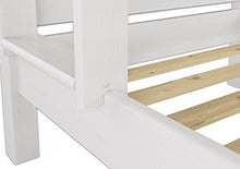 Erst-Holz Letto a Castello Bianco Anche per Adulti 80X190 nicchia 100cm divisibile 60.16-08-190WT100