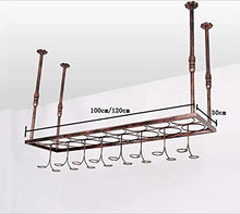 DJSMjbj - Portabicchieri da appendere a testa in giù, portabicchieri creativi, per casa, bar, soffitto del vino (dimensioni: 120 cm)