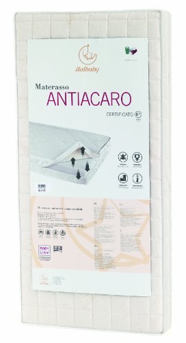 Italbaby 010.0610 Materasso antiacaro, 60 x 125 x 12 cm, Beige