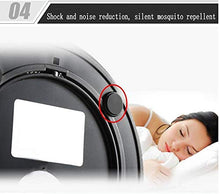 WELBLQ Uccisore di zanzare fotocatalizzatore, Repellente per zanzare Bambino Donne in Gravidanza Repellente per zanzare Muto Cucina Camera da Letto casa Assassino di zanzare-Black