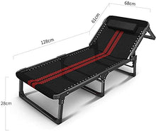 CDFC Pieghevole reclinabile Sole Lettino Giardino Camping Bed Sedia Accompagnatore Bed Letto Sun Regolabile in TextOline