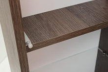 tft Pensile da Bagno 1 Anta Push 35x18x78,2 cm in Legno Ibiza Tabacco Scuro