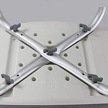 LHQ-HQ. Doccia Sedia comò, Doccia Sgabello appollaiato con bracci e schienale imbottito Altezza regolabile, Deluxe Altezza regolabile in alluminio/Sedia da bagno con doccia con supporto posteriore e