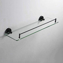 GDFEH Scaffale per stoccaggio Scaffale per Il Bagno, Montaggio a Parete 304 Acciaio Inox Acciaio Inox Staffa cosmetico mensola in Vetro temperato scaffale da Bagno 19.6x5,5 Pollici